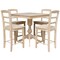 International Concepts 36 in. x 36 in. Square Top Pedestal Table  With 4 Counter Height Stools Set of 5 K-3636TP-11B-S402-4 - alternate 1